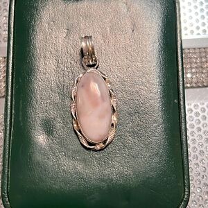 Genuine Pink Opal Stone Pendant